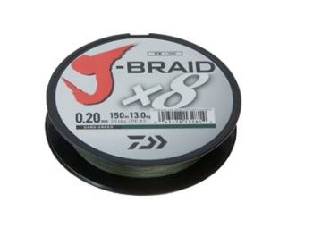 FIR TEXTIL DAIWA J-BRAID X8 VERDE 0.18MM/12KG/300M - Img 2
