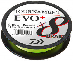 FIR TEXTIL DAIWA TOURNAMENT 8XBRAID EVO+ CHARTR. 014MM/10,2KG/135M