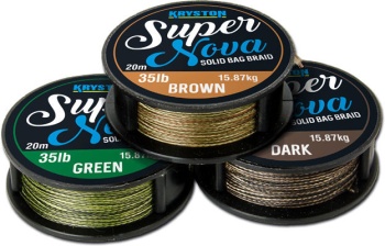 FIR TEXTIL KRYSTON SUPER NOVA SOLID BAG SUPPLE 15LB 20M WEED GREEN - Img 2