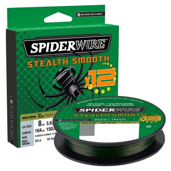 FIR TEXTIL SPIDERWIRE STEALTH X12 0.39MM150M 46.3K MOSS GREEN