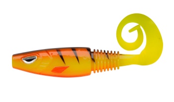 GRUB BERKLEY SICK CURL 8CM HOT YELLOW PERCH 48PCS