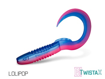 GRUB DELPHIN TWISTAX EELTAIL UVS / 5BUC 15CM / BLOODY MILION - Img 7
