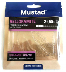 GRUB MUSTAD AJI MICRO BACHI 5CM UV CLEAR RED GLITTER 12BUC/PL