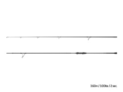 LANSETA DELPHIN CORSABLACK NERO 360CM 3.00LBS 2BUC