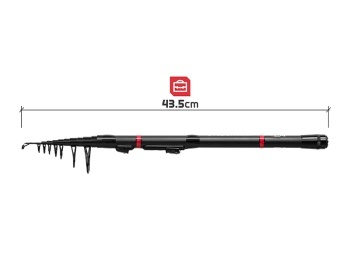 LANSETA TELESCOPICA DELPHIN PocketROCKET 2.40M 5-35G - Img 5