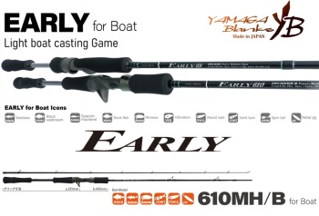 LANSETA YAMAGA BLANKS EARLY BOAT 610MH/B BAICAST 2.10M 10-50GR 2BUC