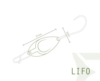 LINGURITA OSCILANTA DELPHIN LIFO 2.5G AURO HOOK #8 SNAP 00 - Img 12