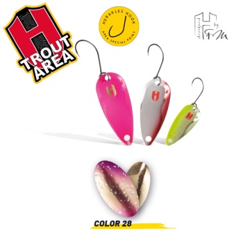 LINGURITA OSCILANTA HERAKLES KEEPER TROUT 2.5gr Culoare 28 Golden Trout
