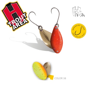 LINGURITA OSCILANTA HERAKLES SPIKE 1.0gr Culoare 38 Chartreuse Orange/Gold