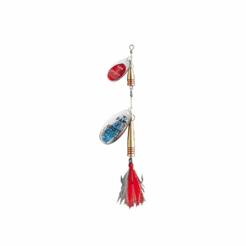 LINGURITA ROTATIVA 10GR DAM EFFZETT TANDEM DRESSED SILVER-RED