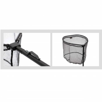 MINCIOG DAM EFFZETT HEAVY DUTY PIKE BOAT LANDING NET 120CM 52X45X40CM 10MM RUBBER 55CM