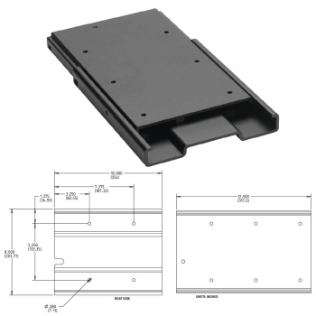 MINN KOTA PLACA ALUMINIU MONTAJ MOTOR ELECTRIC - Img 4