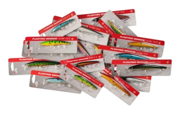 MIX VOBLERE ABU GARCIA ASSORTED FLOATING MINNOW BOX 108PCS