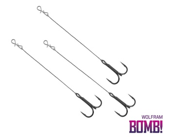 MONTURA DELPHIN BOMB TWISTO RIGS WOLFRAM / 3BUC #1/12CM - Img 3