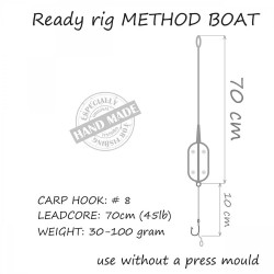 MONTURA FEEDER ORANGE NR.4 40GR METHOD BOAT