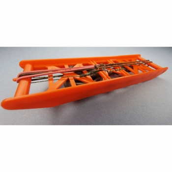 MONTURA PLUMB PIERDUT + RIG CRAP NO.39 ORANGE LEAD CLIP LEAD FEED 85GR - Img 2