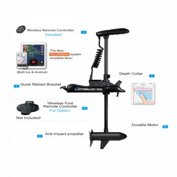MOTOR ELECTRIC HASWING CAYMAN B 55LB GPS V2 BLACK - Img 5