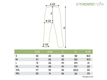 PANTALONI OUTDOOR DELPHIN THERMOTEX PLUS+ XXL - Img 9