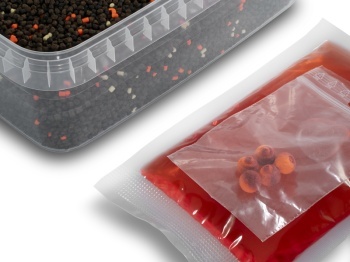 PELETE DELPHIN PELLET BOX REAXE READY&GO SOMON – SHRIMP / 400 G + 120 ML BOOSTER + 10 MM W - Img 2