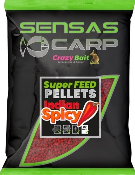 PELETE SENSAS SUPER FEED PELLETS INDIAN SPICY 4MM 650G