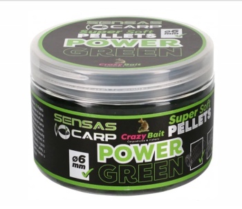 PELETE SENSAS SUPER SOFT POWER GREEN=6MM 60G