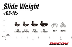 PLUMBI OFFSET DECOY DS-12 SLIDE WEIGHT 2.5GR 4BUC/PLIC