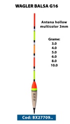 PLUTA WAGLER BALSA BFF G16 3GR HOLLOW MULTICOLOR 3.0MM