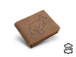 PORTOFEL DIN PIELE DELPHIN CARP OUTLINE