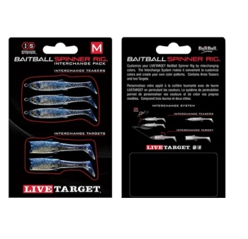 REZERVA SPINNERBAIT LIVE TARGET MINNOW RIG SMALL BLUE/SILVER