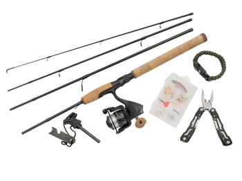 SET LANSETA ABU GARCIA DIPLOMAT WILDERNESS SURVIVAL 1.98M 3-12G 4SEC + MULINETA 2000 + ACCESORII