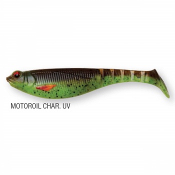 SHAD DAM EFFZETT SHADSTER POWER TAIL 6CM 2.4GR MOTOROIL CHARTREUSE UV