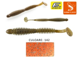 SHAD TIEMCO LOCOISM FLEXY SHAD 3.5 8.9CM CULOARE 142 CINNAMON/BLF 7BUC/PLIC