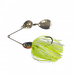 SPINNERBAIT BERTI COLORADO X 2 WHITE CHARTREUSE 11G