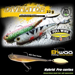 SPINNERTAIL BIWAA DIVINATOR JUNIOR 14CM 22GR 50 RED HORSE