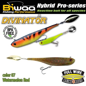 SPINNERTAIL BIWAA DIVINATOR MINI 9.5CM 9GR 07 WATERMELON RED
