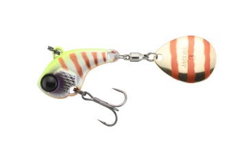 SPINNERTAIL JACKALL DERACOUP 1/4OZ CHART. BACK BLUEGILL STRIPE