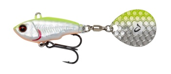 SPINNERTAIL SAVAGE GEAR FAT TAIL 8CM 24G SINKING LEMON BACK FLASH