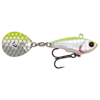 SPINNERTAIL SAVAGE GEAR FAT TAIL NL 6.5CM 12.5G SINKING LEMON BACK FLASH - Img 2