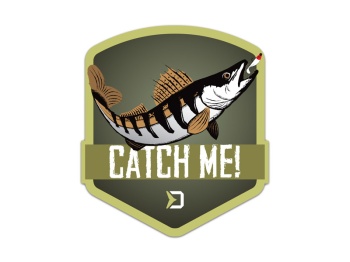 STICKER DELPHIN CATCHME SALAU / 9X8CM