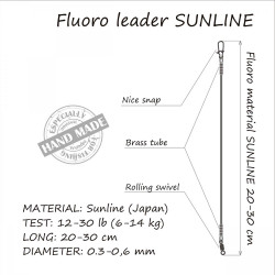 STRUNA ORANGE 12KG 20CM FLUORO LEADER