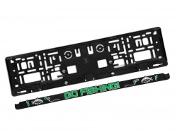 SUPORT NUMAR AUTO 3D DELPHIN GO FISHING / 2buc