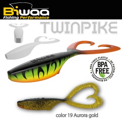TWISTER BIWAA TWINPIKE 6 15CM 24GR 19 AURORA GOLD 3BUC/PLIC