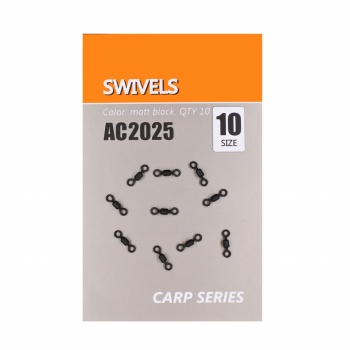 VARTEJ ORANGE NO.7 SWIVELS NEGRU MAT 10BUC - Img 3