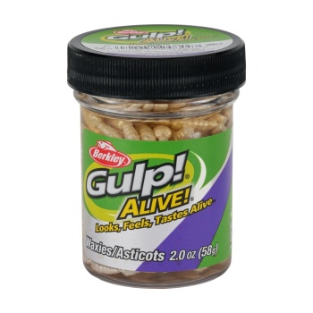 VIERMI ARTIFICIALI BERKLEY GULP ALIVE WAXIES MLD 12MM WHITE 45 - Img 8