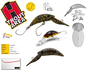 VOBLER HERAKLES ALECA SP 3.1cm 2.3gr Ginseng Pellet