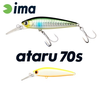 VOBLER IMA ATARU 70S 70mm 11gr 002 Chart Black Pearl