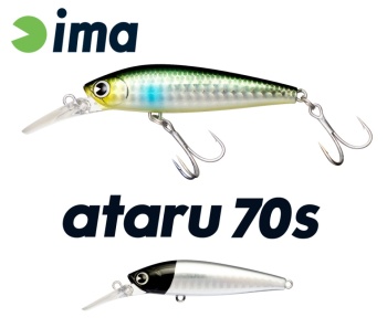 VOBLER IMA ATARU 70S 70mm 11gr 012 Black Head Holo