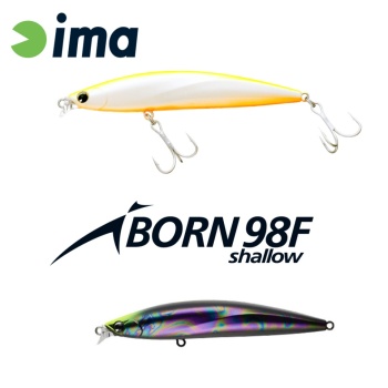 VOBLER IMA IBORN 98F SHALLOW 98MM 13GR 014 CLEAR BACK