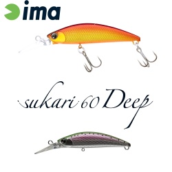 VOBLER IMA SUKARI 60 DEEP 60MM 8GR 017 RAINBOW TROUT