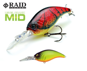 VOBLER RAID LEVEL CRANK MID 59MM 10.5GR 013 NEON BACK CHART